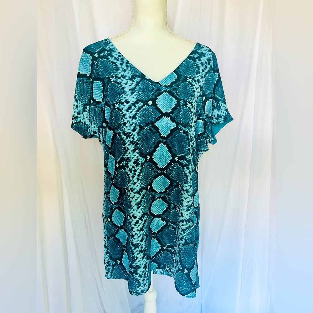 ⭐️NWT⭐️ BUDDY LOVE | BLUE PYTHON DRESS | SIZE SMALL
